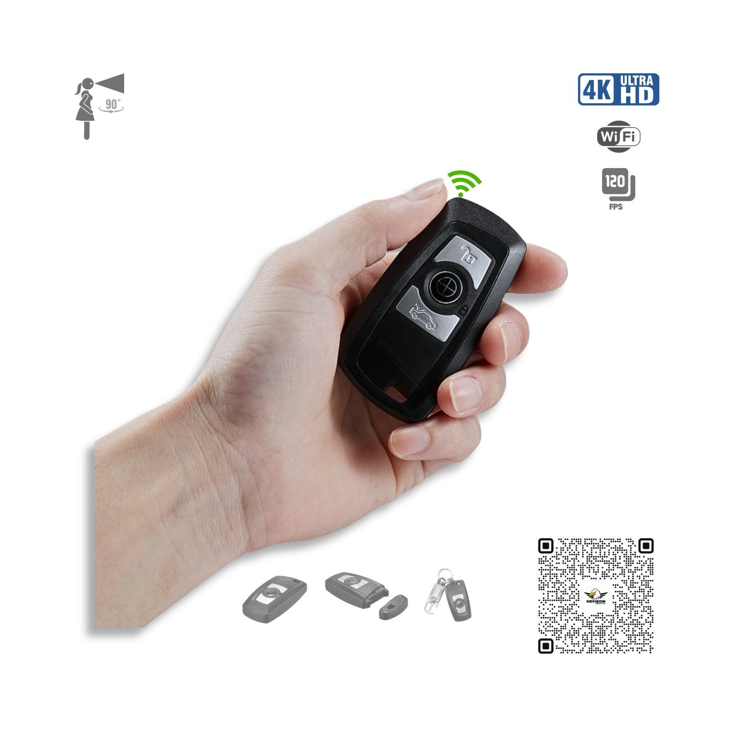 4K UHD Wi-Fi Car Keychain Hidden Spy Camera 4K UHD Wi-Fi Car Keychain Hidden Spy Camera
